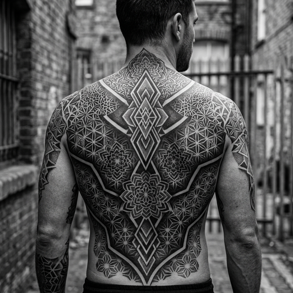 Tatuaje Geométrico Blackwork
