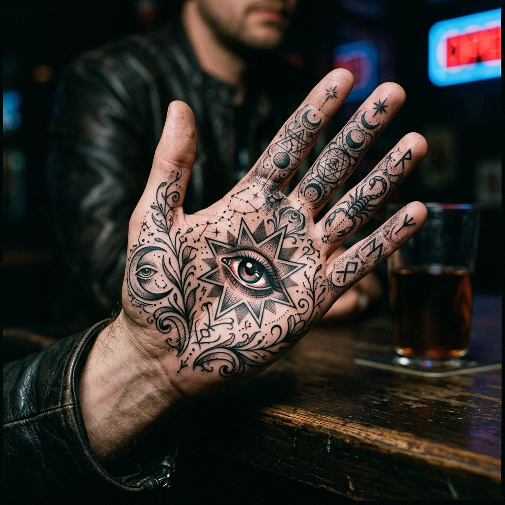 Tatuaje Surrealista Mano